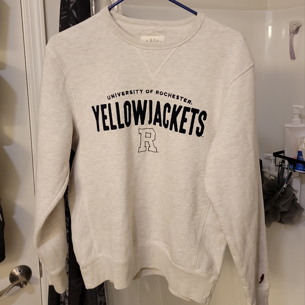 League University of Rochester Spirit R Crewneck Sweatshirt